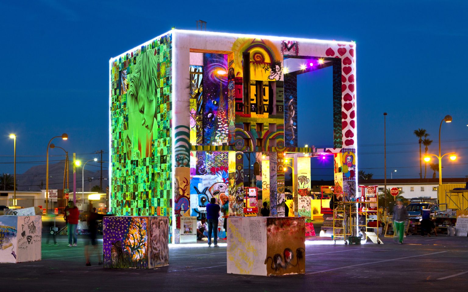 Life Cube art installation